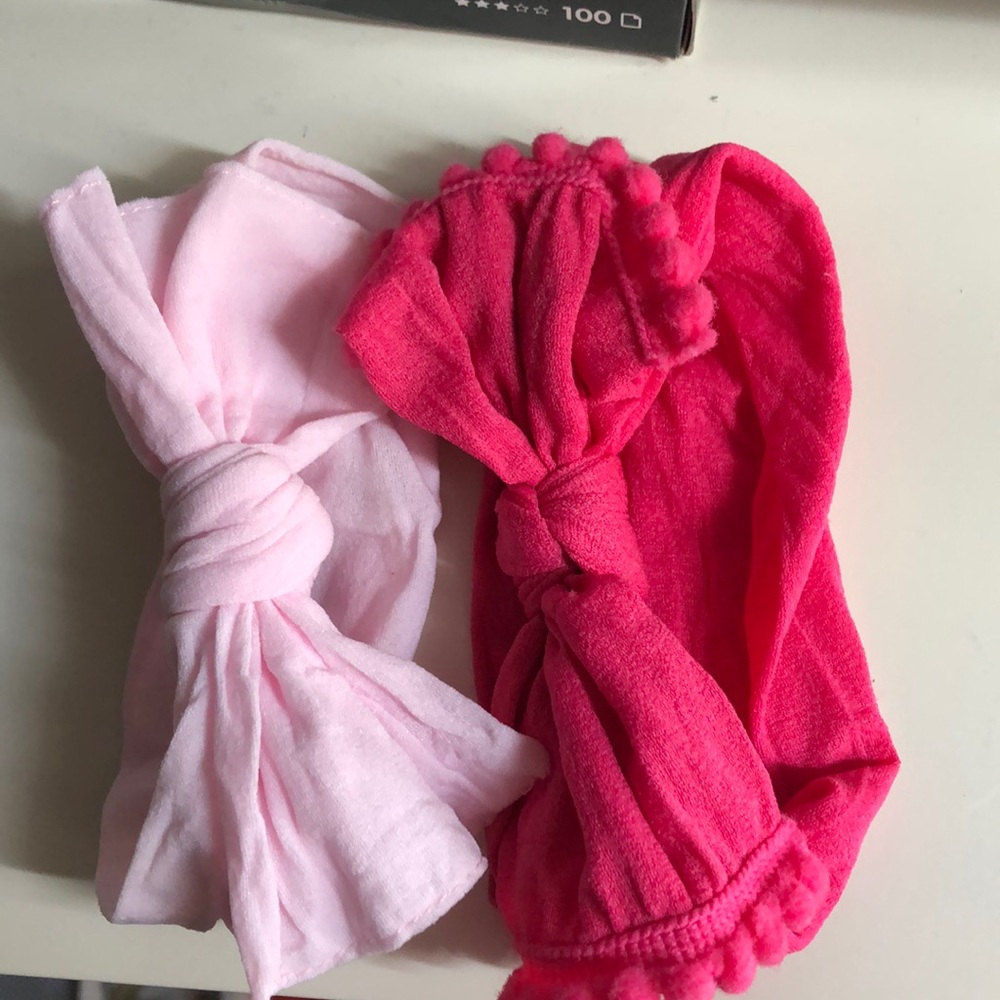 2 one size baby headbands (not baby bling)